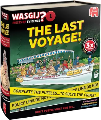 Jumbo puzzel wasgij - pieces of evidence 1 - de laatste reis! 1000st.  - afbeelding 1