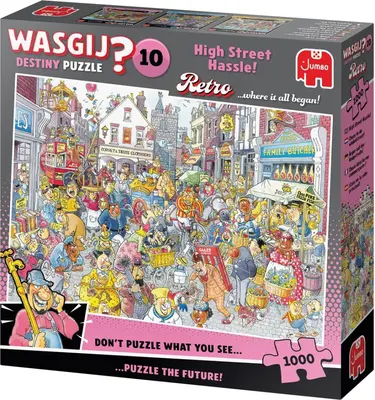 Jumbo puzzel wasgij retro destiny 10 – chaos in de winkelstraat 1000st  - afbeelding 1