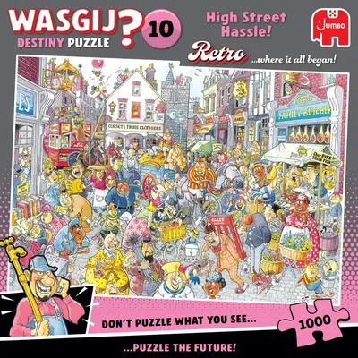 Jumbo puzzel wasgij retro destiny 10 – chaos in de winkelstraat 1000st  - afbeelding 2