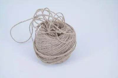 Jute touw 200 gram/100 meter naturel - afbeelding 1