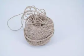 Jute touw 200 gram/100 meter naturel - afbeelding 1