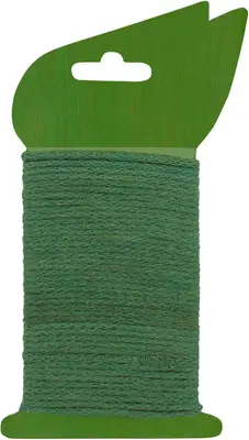 Jute touw groen ijzeren kern 10m - afbeelding 1