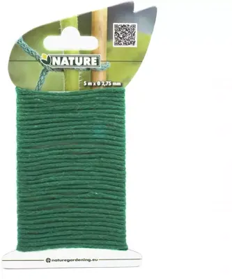 Jute touw groen ijzeren kern 5m - afbeelding 4