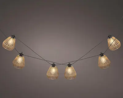 Kaemingk LED lichtslinger Ø13,5 cm x 450 cm naturel/warm wit - afbeelding 1