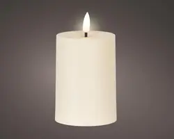 Kaemingk solar kaars plastic crème  Ø7 x 10 cm warm wit kopen?