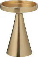 Kandelaar aluminium stompkaars 10x13cm goud kopen?