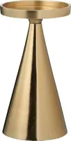 Kandelaar aluminium stompkaars 10x17cm goud kopen?