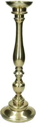 Kandelaar brass goud 16x47 cm