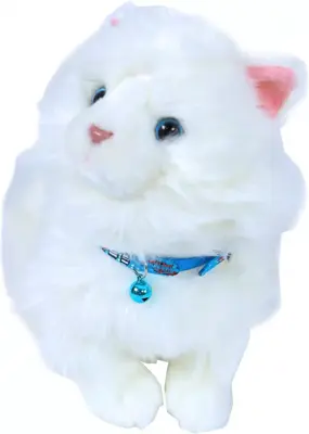 Kattenhalsband nylon cartoon vis, blauw. 
 - afbeelding 2