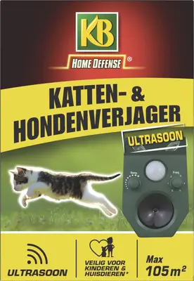 KB Kattenverjager en Hondenverjager Ultrasoon 105m² - afbeelding 2