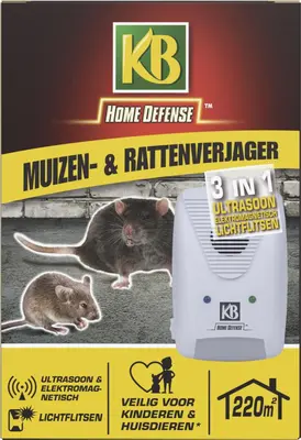 KB Muizenverjager en Rattenverjager 3-in-1 220m² - afbeelding 1