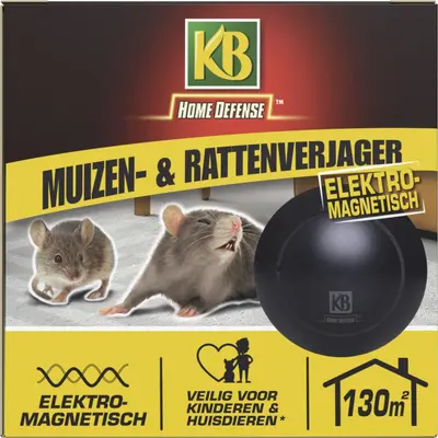 KB Muizenverjager en Rattenverjager Elektromagnetisch 130m² - afbeelding 1