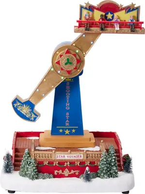 Kerst tafereel LED kermis attractie 41cm - afbeelding 1