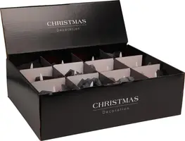 Kerstbal met LED kaars rood Ø 10cm - afbeelding 2