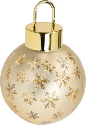 Kerstbal met LED-lammicro-LED goud 60cmpjes Ø 20cm, mat goud - afbeelding 2