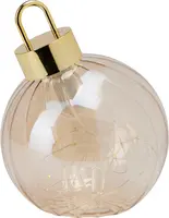 Kerstbal met LED-lampjes Ø 15cm, amber - afbeelding 1