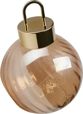 Kerstbal met LED-lampjes Ø 20cm, amber - afbeelding 1