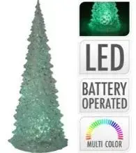 Kerstboom acryl met LED-verlichting Ø 8,5 x 21cm, multicolor - afbeelding 3