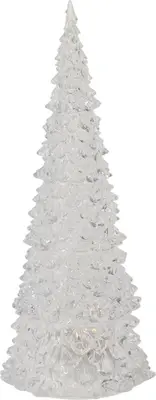 Kerstboom acryl met LED-verlichting Ø 8,5 x 21cm, warm wit - afbeelding 2