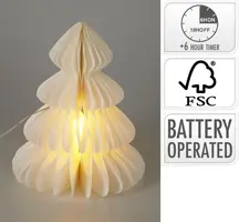 Kerstboom met LED-verlichting 28cm - afbeelding 2