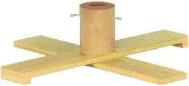 Kerstboomstandaard voor kunstkerstbomen hout voor max. 3cm paal d53cm
