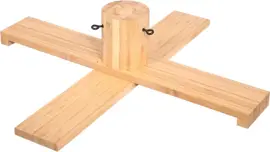 Kerstboomstandaard voor kunstkerstbomen hout voor max. 3cm paal d69cm