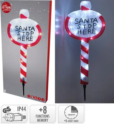 Kerstbord met LED-verlichting 78cm - afbeelding 4