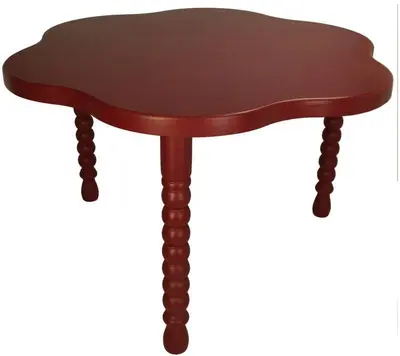 Kersten bijzettafel hout klassiek 57x35cm rood  - afbeelding 1