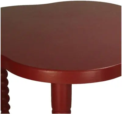Kersten bijzettafel hout klassiek 57x35cm rood  - afbeelding 2