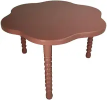 Kersten bijzettafel hout klassiek 57x35cm roze  - afbeelding 1