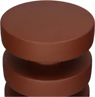Kersten bijzettafel metaal rond 25.5x37cm terra  - afbeelding 2