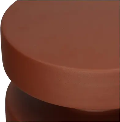 Kersten bijzettafel metaal rond 25.5x37cm terra  - afbeelding 4