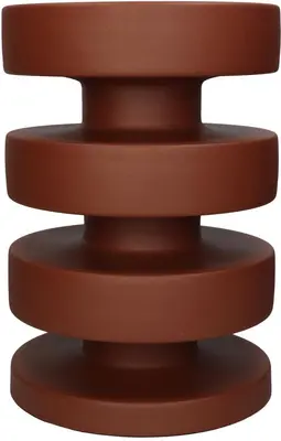 Kersten bijzettafel metaal rond 25.5x37cm terra  - afbeelding 5
