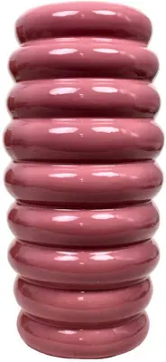 Kersten bloempot deco keramiek 28x58cm roze - afbeelding 1