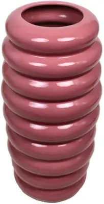 Kersten bloempot deco keramiek 28x58cm roze - afbeelding 2