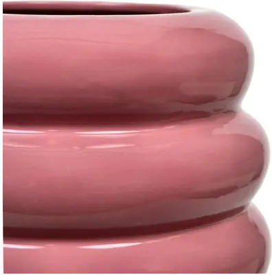 Kersten bloempot deco keramiek 28x58cm roze - afbeelding 3