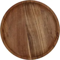 Kersten decoratiebord hout rond 30.5x2.5cm bruin - afbeelding 5