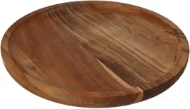 Kersten decoratiebord hout rond 30.5x2.5cm bruin - afbeelding 2