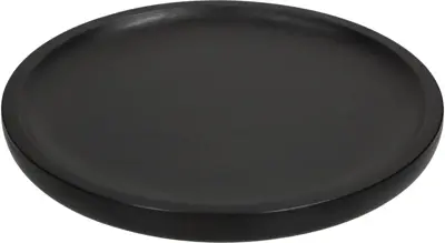 Kersten decoratiebord hout rond 30.5x2.5cm zwart - afbeelding 1