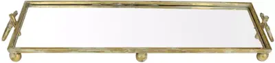 Kersten dienblad metaal spiegel 93x26x11cm goud - afbeelding 1