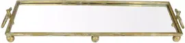 Kersten dienblad metaal spiegel 93x26x11cm goud - afbeelding 1