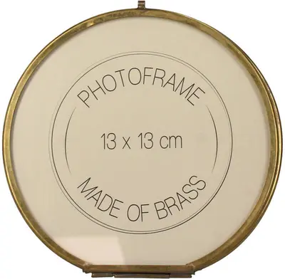 Kersten fotolijst metaal deco 13x13x1.5cm goud - afbeelding 1