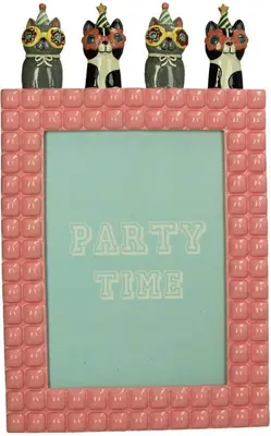 Kersten fotolijst polystone party kat 17x1.5x28cm multi - afbeelding 1