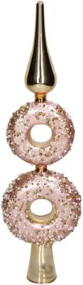 Kersten, HD Collection piek glas donut 33cm roze - afbeelding 1