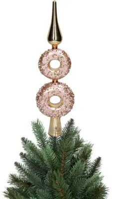 Kersten, HD Collection piek glas donut 33cm roze - afbeelding 4