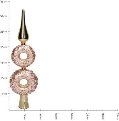 Kersten, HD Collection piek glas donut 33cm roze - afbeelding 5