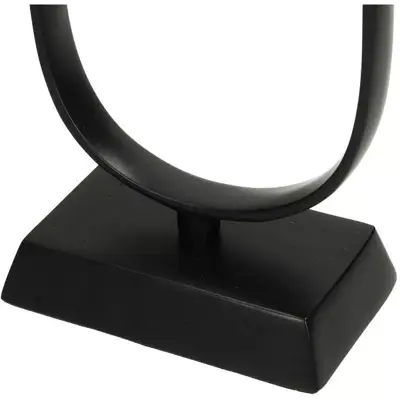 Kersten kandelaar aluminium ovaal 15x15x61cm zwart - afbeelding 4