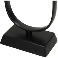 Kersten kandelaar aluminium ovaal 15x15x61cm zwart - afbeelding 4