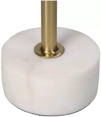 Kersten kandelaar marmer rond 7.5x24.5cm goud - afbeelding 3