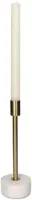 Kersten kandelaar marmer rond 7.5x24.5cm goud - afbeelding 2